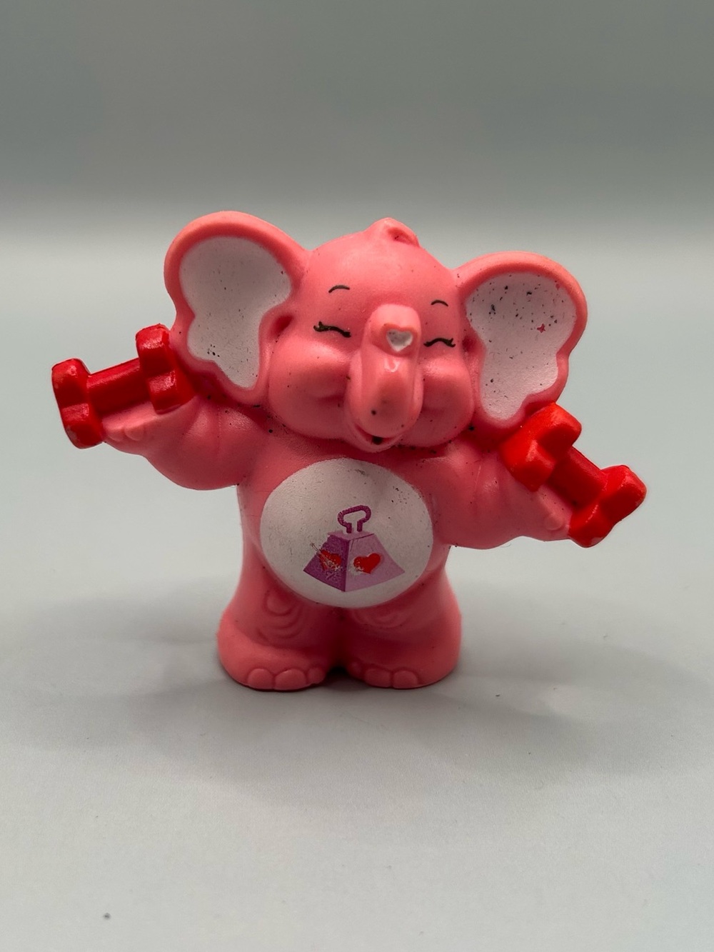 Vintage Care Bear Cousin 2" Pink Elephant  Figure Lotsa Heart 1985 Kenner 

Used